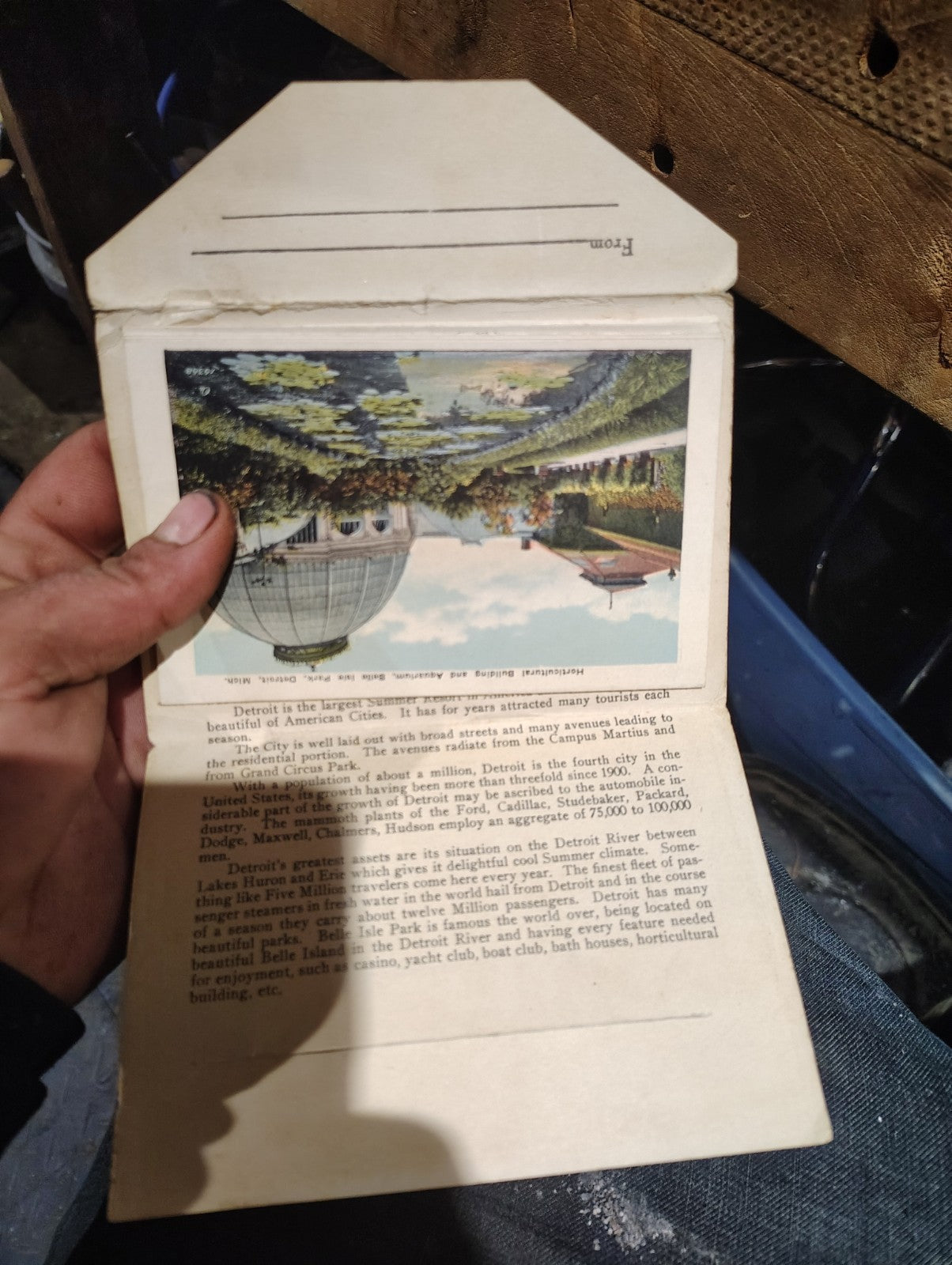 1920 Souvenir Folder Of Belle Island Detroit Michigan