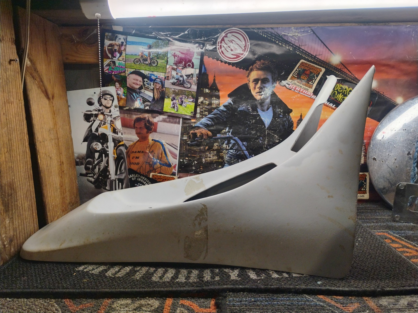 1996-1998 Buell S1 Lightning Rear Tail Fairing Seat Cowl White M0190.TA