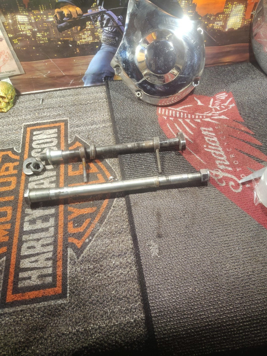 2014 14-18 Indian Chieftain Rear Axle Pivot Shaft Spindle Spacer Adjuster Bolt