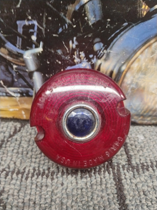 V-Twin Turn Signal Lens Red with Blue Dot for Harley Davidson 