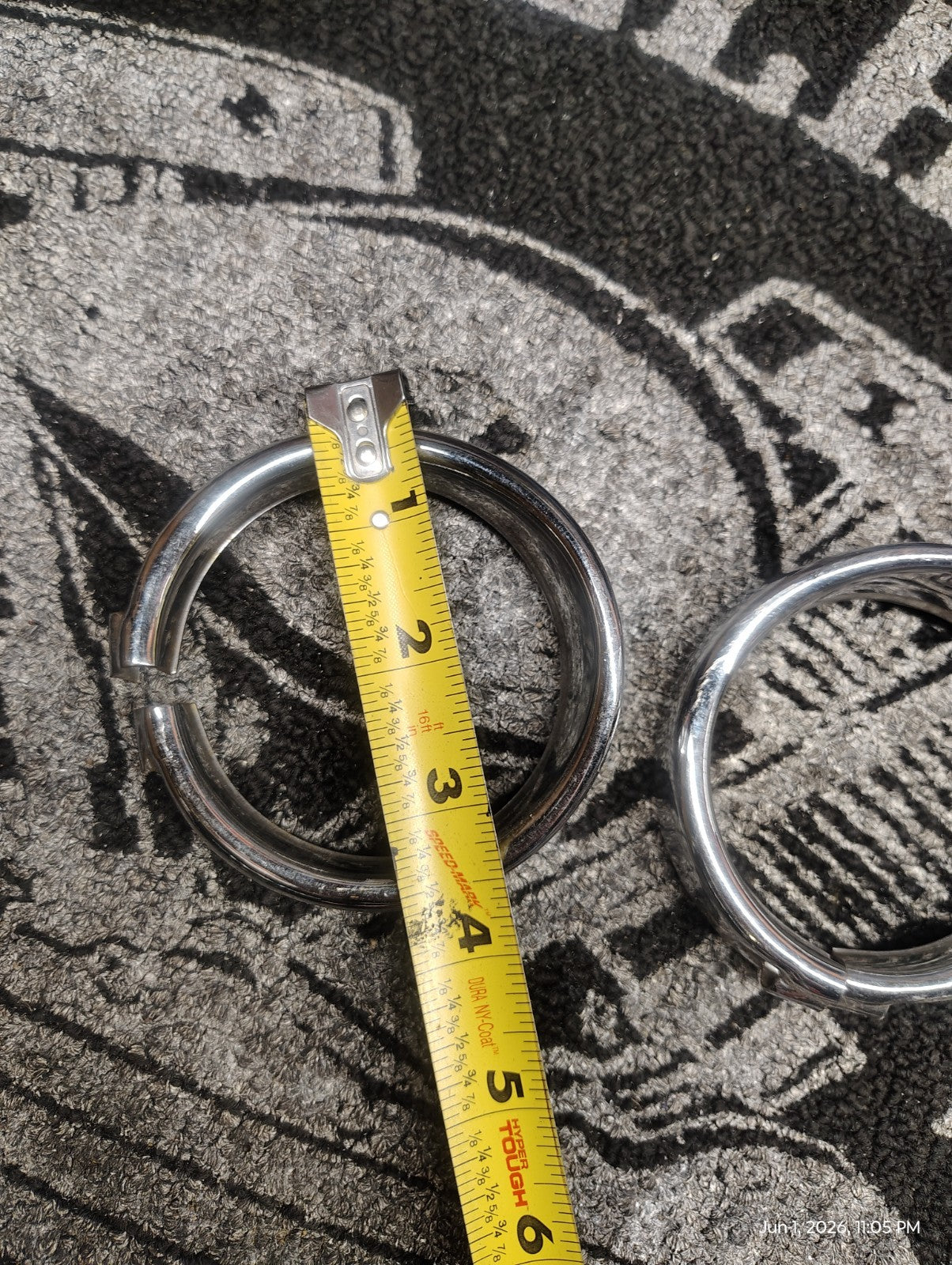 Harley-Davidson Chrome Passing Lamp Trim Rings Pair Auxiliary Spotlight Bezels