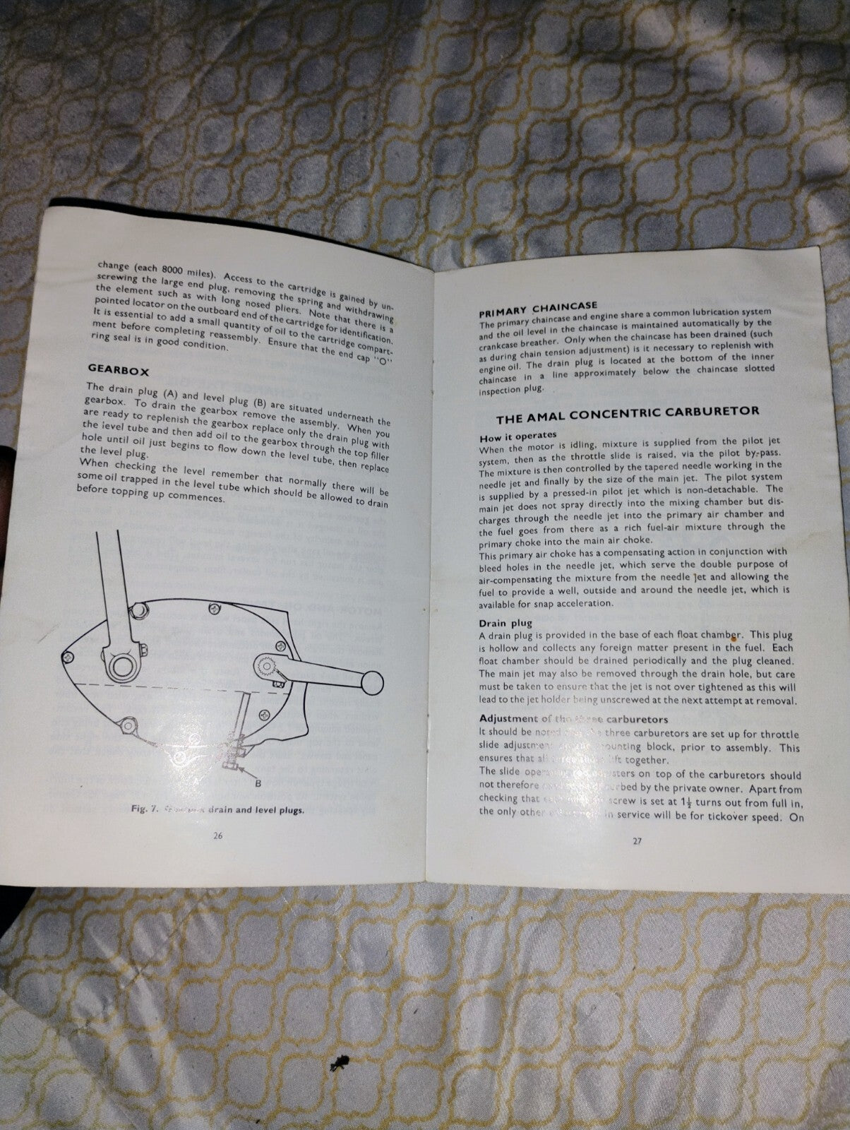 Triumph Owner's Handbook 1971 Models 750CC Triple Trident T150 orig USA Model 