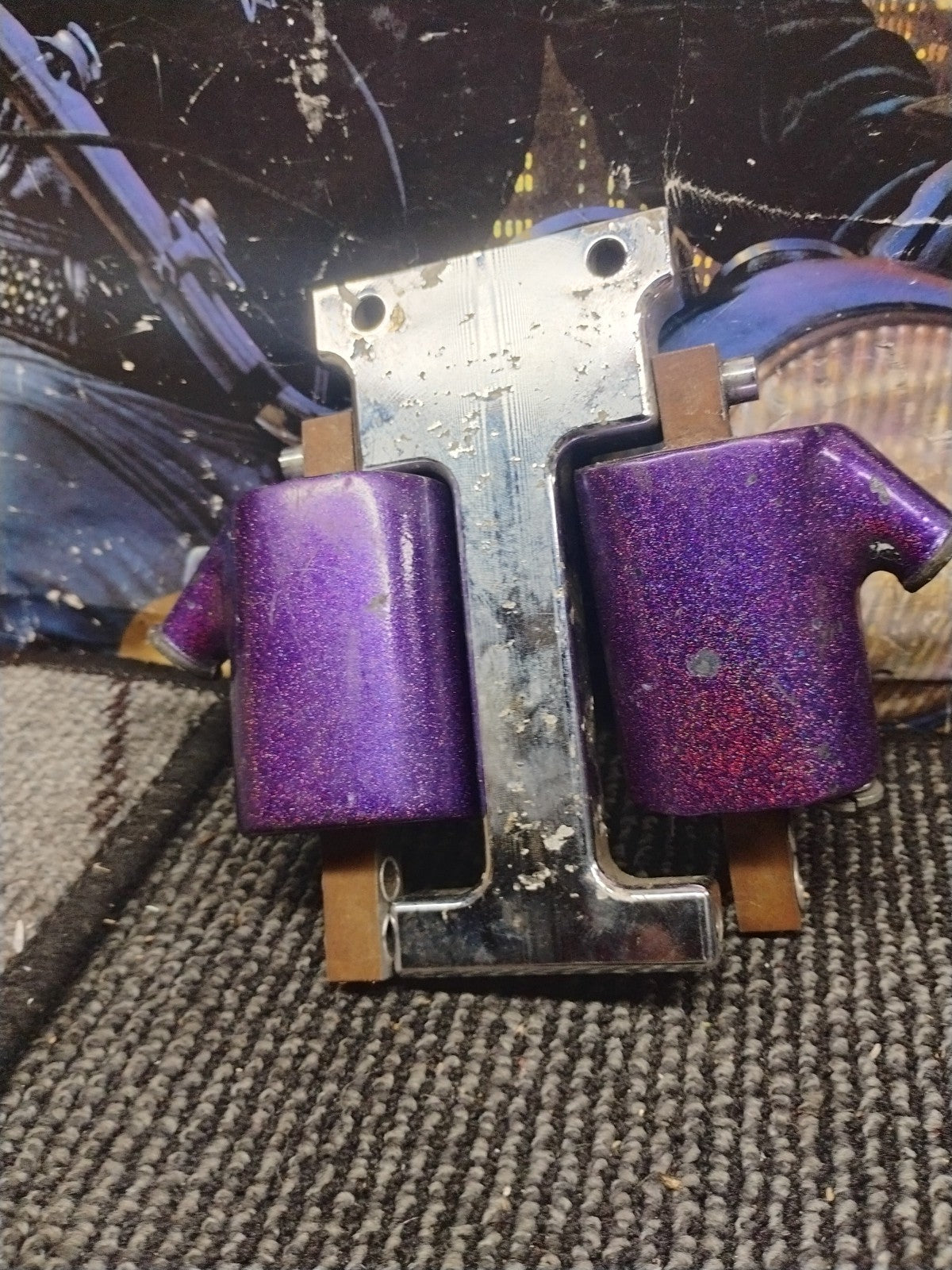 Crusty Old Shovel Head Panhead Chrome Single FireCoil Mounts 4 Harley Davidson