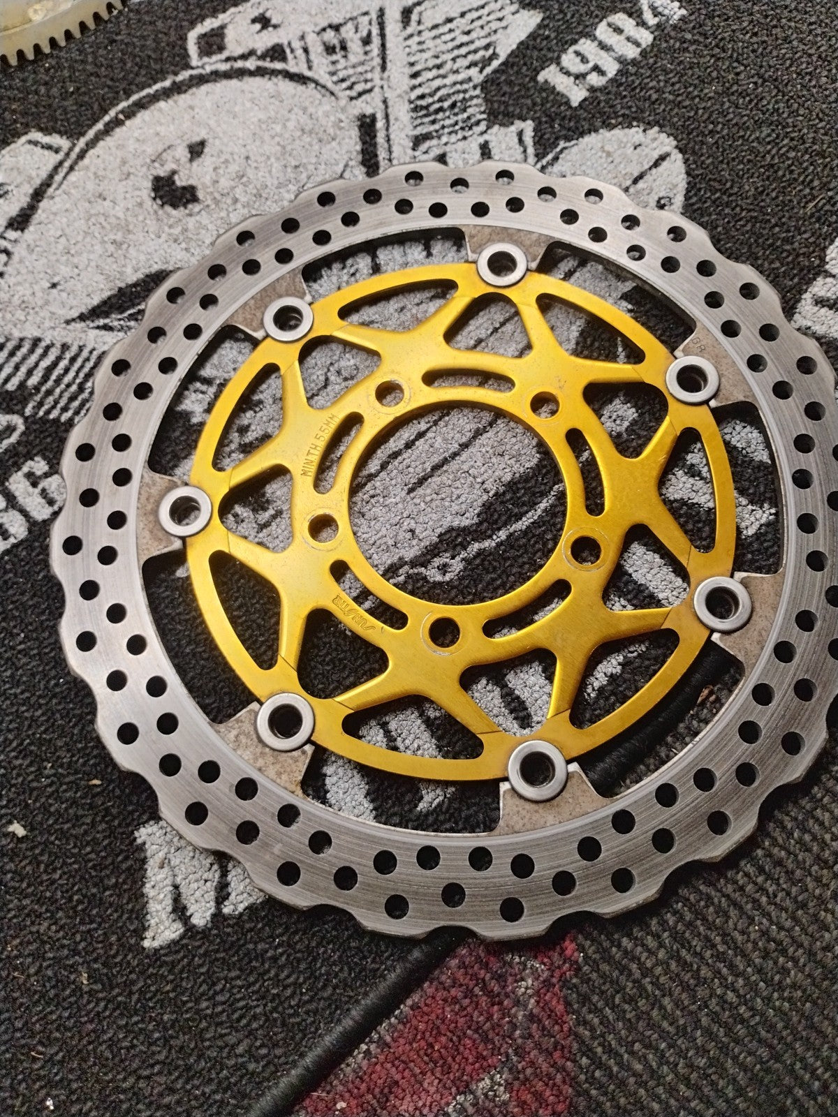 OEM 2004–2007 Sunstar LD68 Front Brake Rotors Kawasaki ZX-10R ZX-6R 305mm 5.89mm