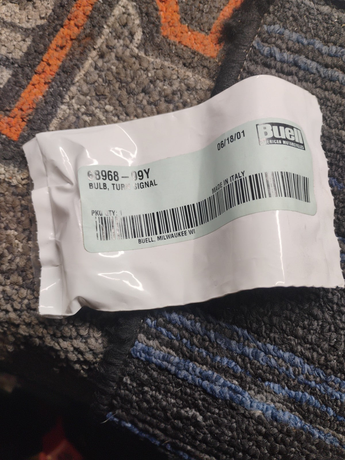 Buell OEM 68968-99Y Turn Signal Bulb NOS