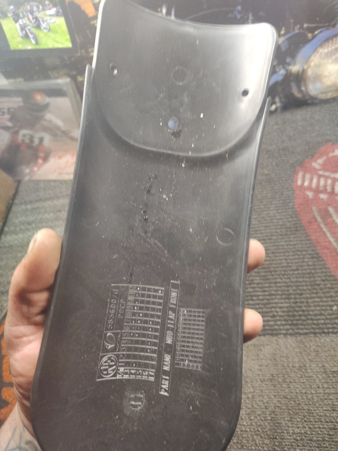 ROYAL ENFIELD MUD FLAPS  / MUDGUARD front &REAR 585557/B
