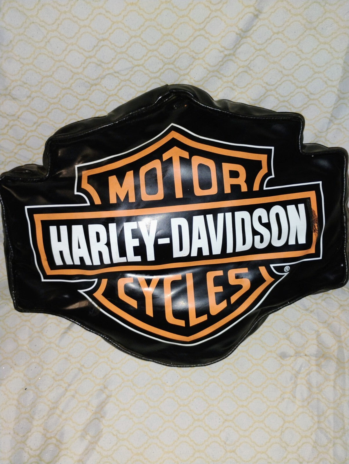 Harley Davidson Motorcycles Pillow Black 11x14" Plush Soft Toy Stuffed Animal
