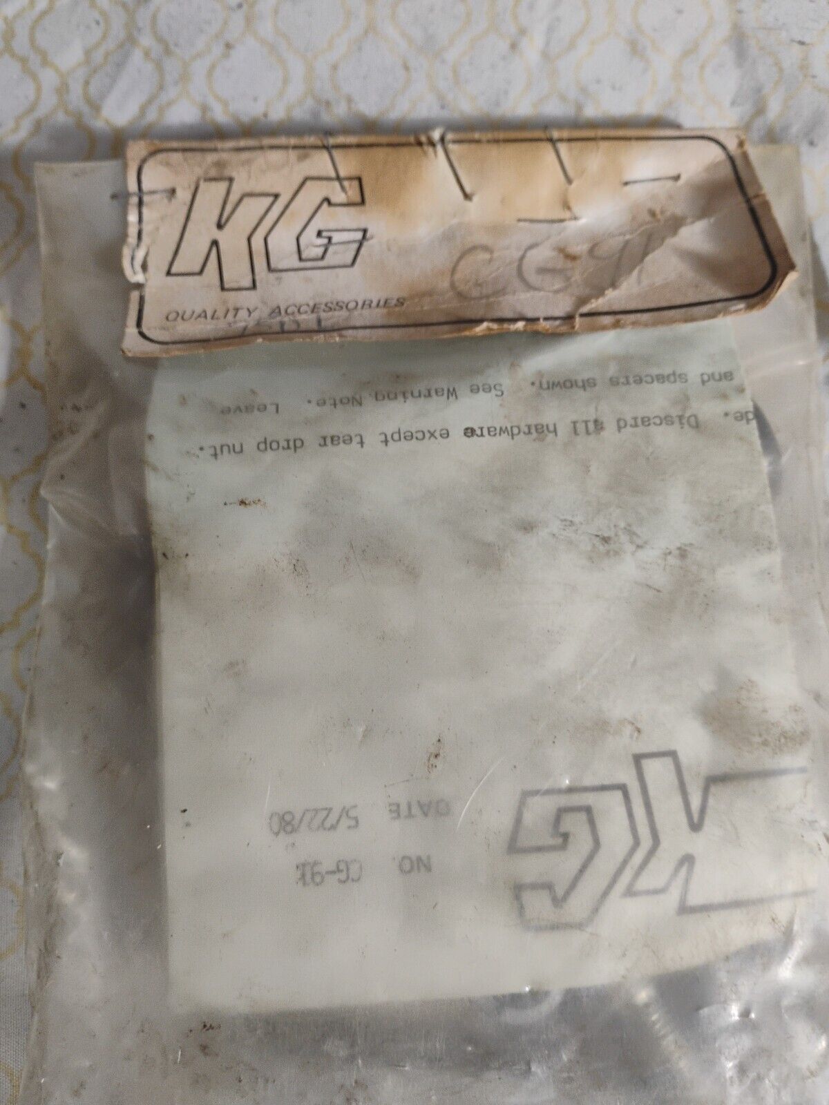 Vintage NOS KG Case Guard Crash Bar Hardware Fits: Suzuki GS-750 Lt(80)