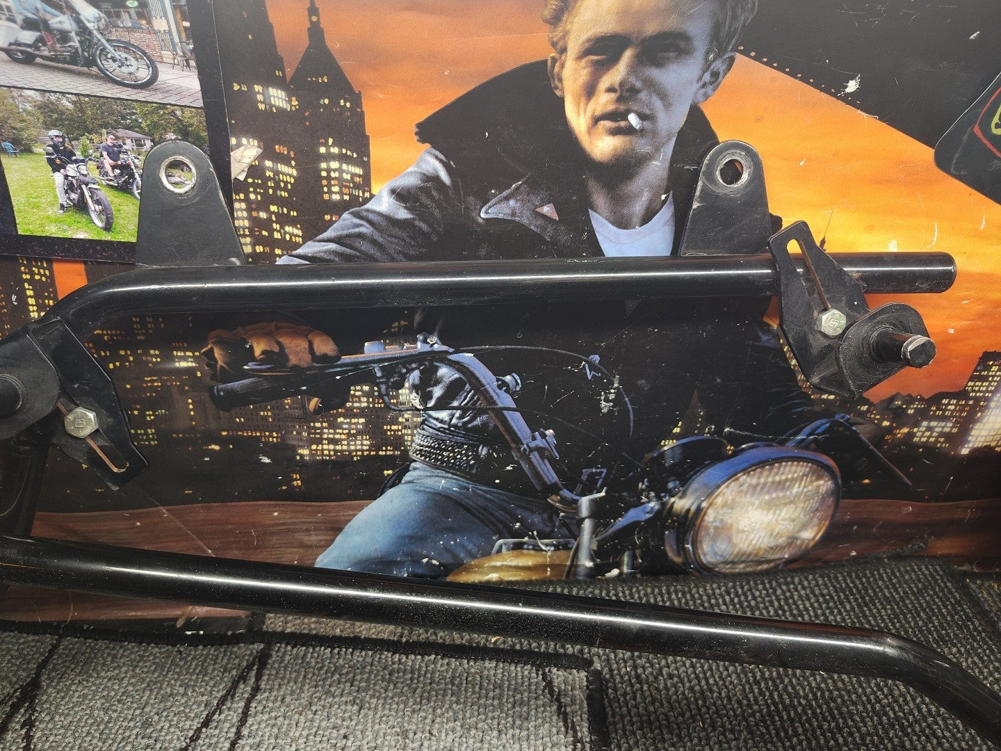 Hard Saddlebag Saddle bag Conversion Brackets Mounts For Harley Davidson Softail