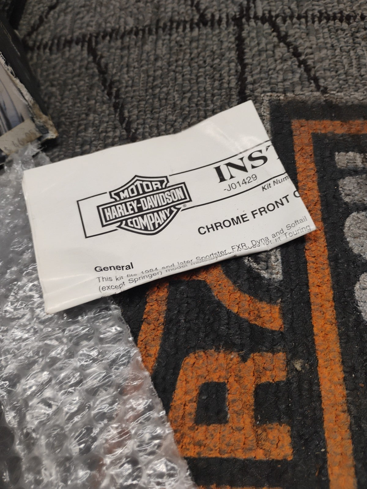 Harley Davidson 43973-98 Chrome Front Right Caliper Cover Sportster 1984