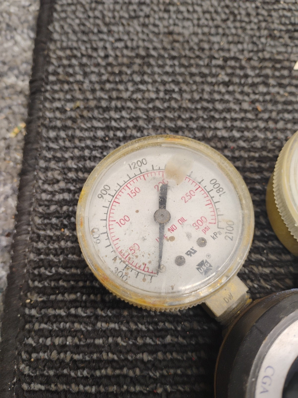 NUCO2 CGA E-4 201-100-580I 3000PSI REGULATOR GAUGE 