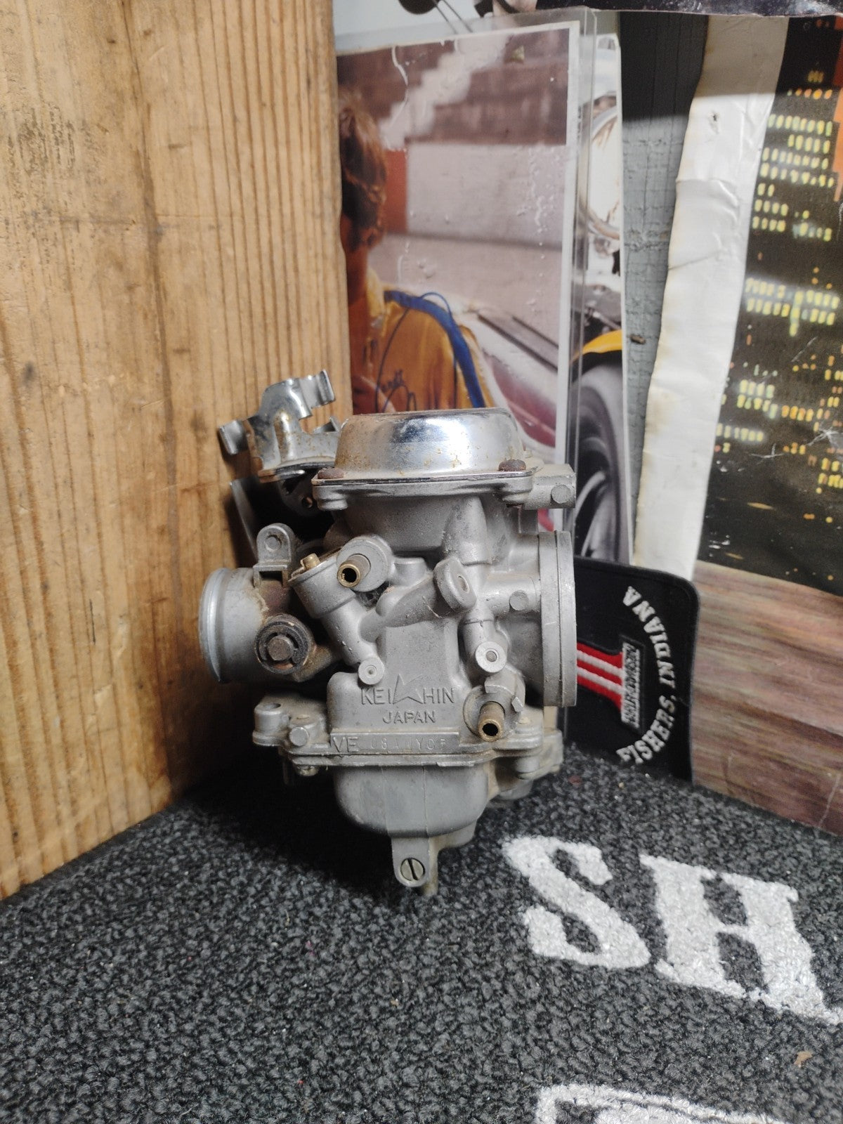 Honda CBX500 Classic Carburetor Keihin Japan VE0AAWYC OEM Vintage Carb Chrome
