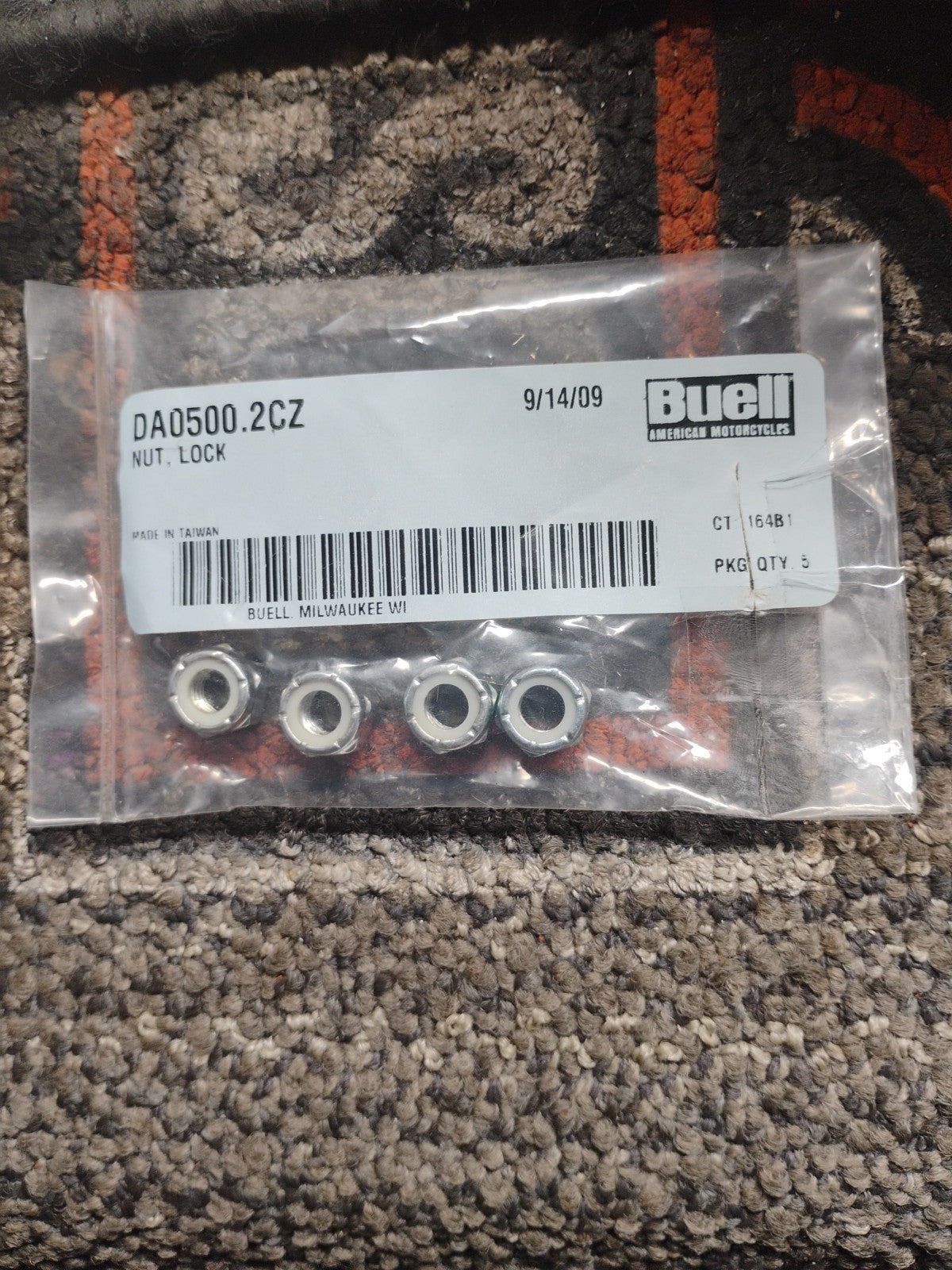 Buell OEM DA0500.2C7 Lock Nut Set Qty 4 NOS