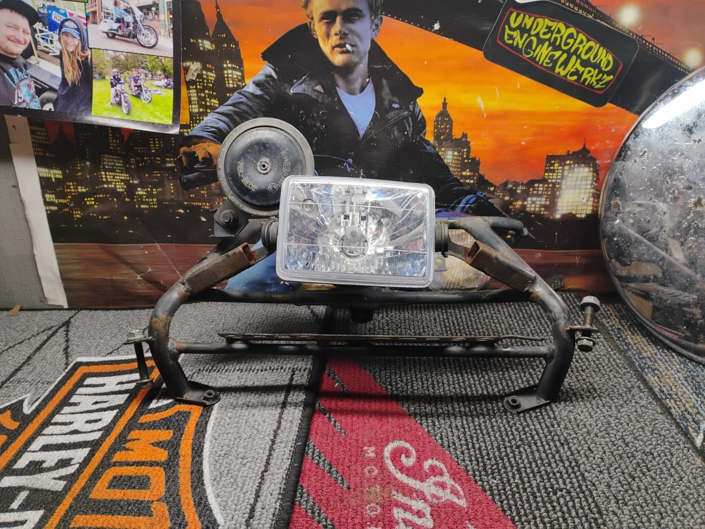 Upper fairing stay bracket F2 CBR600 With Headlight & Horn