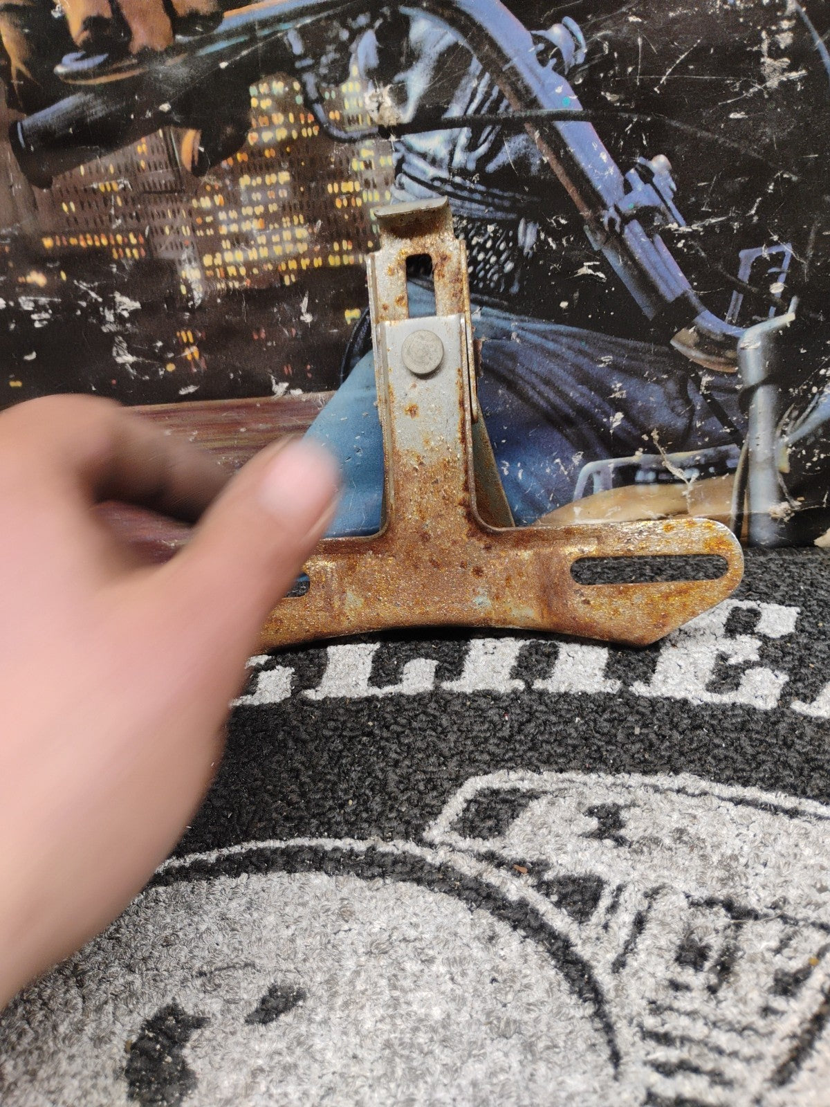 OEM Harley-Davidson RH-55 License Plate Mount Bracket Panhead Shovelhead