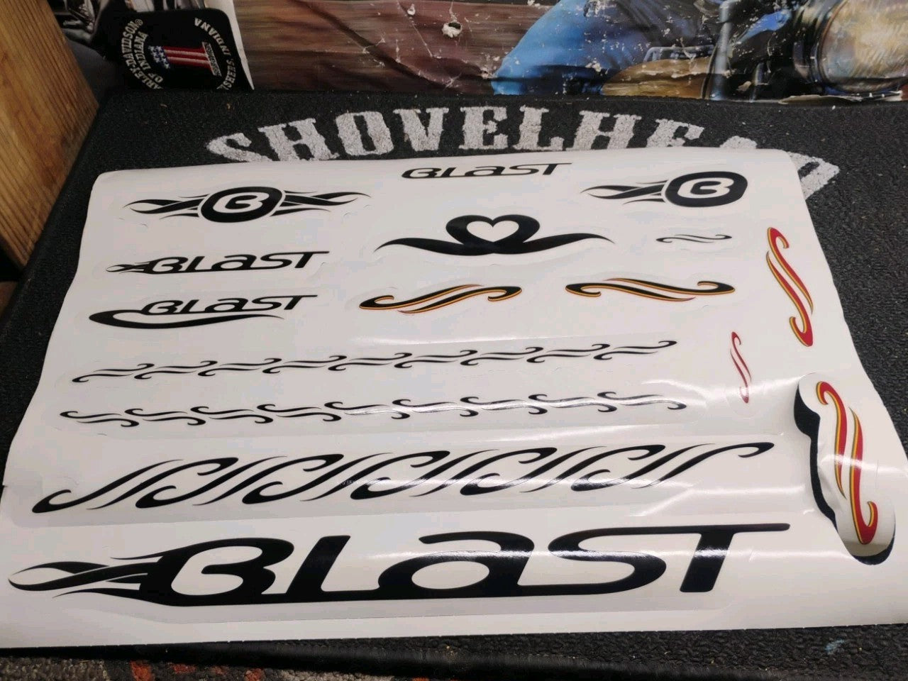 NOS Buell Blast Mesa Personal FX Art Decal Set 1 H-D 13622-00Y