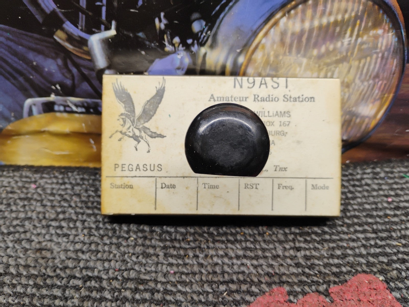 Amateur Radio Rubber  Stamp