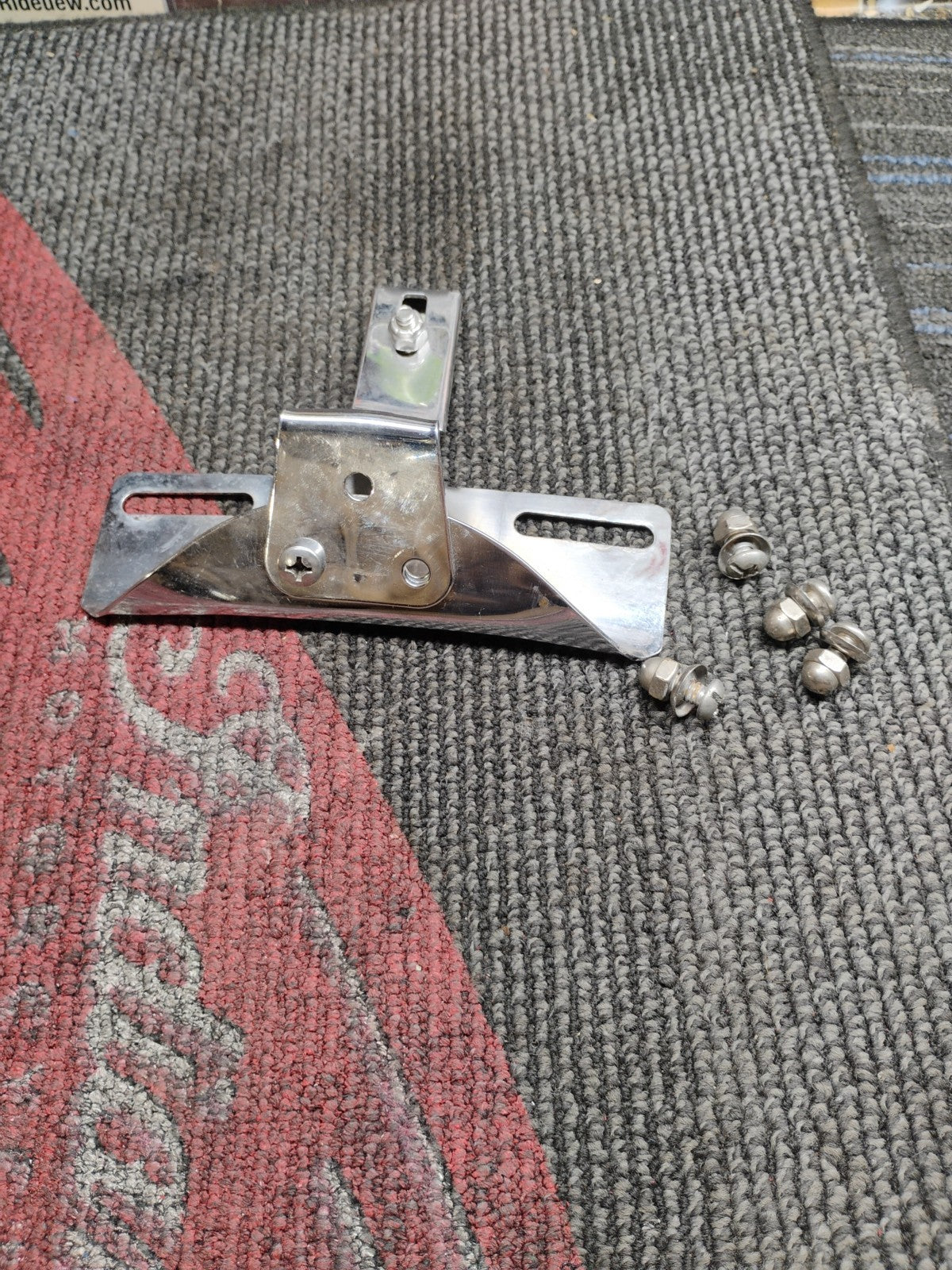 Chrome Replacement License Plate Bracket For Harley Iron XL883N Sportster XL883L