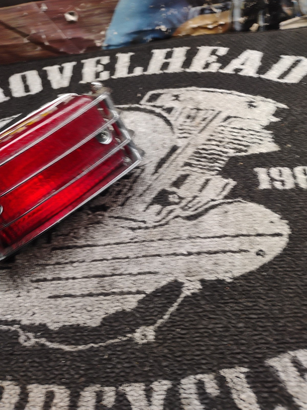 1983 HONDA MAGNA V45 VF750C TAIL LIGHT ASSEMBLY CHROME COVER OEM REAR