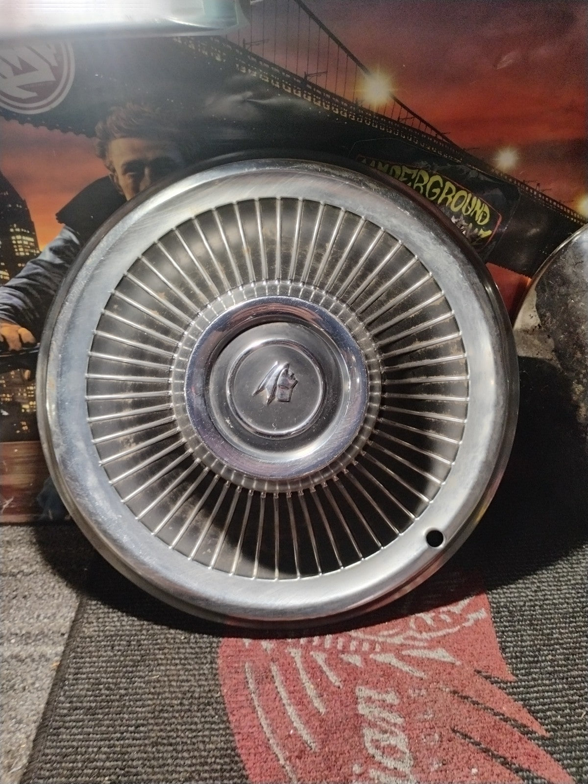 Single Mercury Montclair Park Lane Monterey Hubcaps Wheel Covers   1965 15”