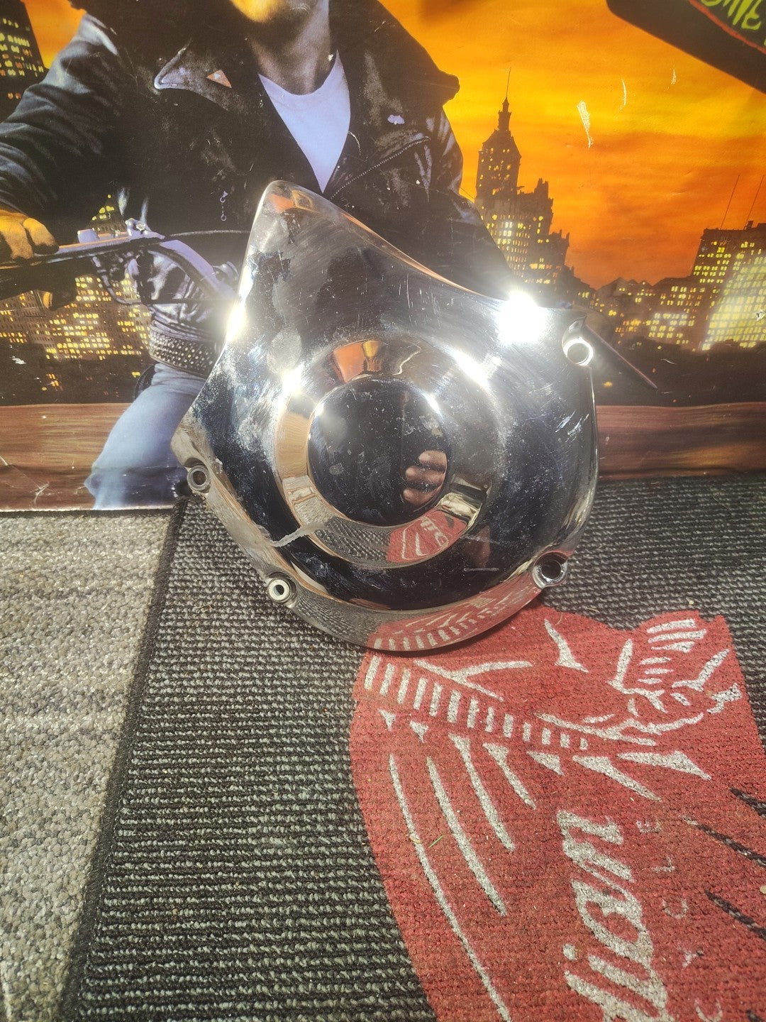 18 Indian Chieftain Limited front pulley sprocket chrome cover