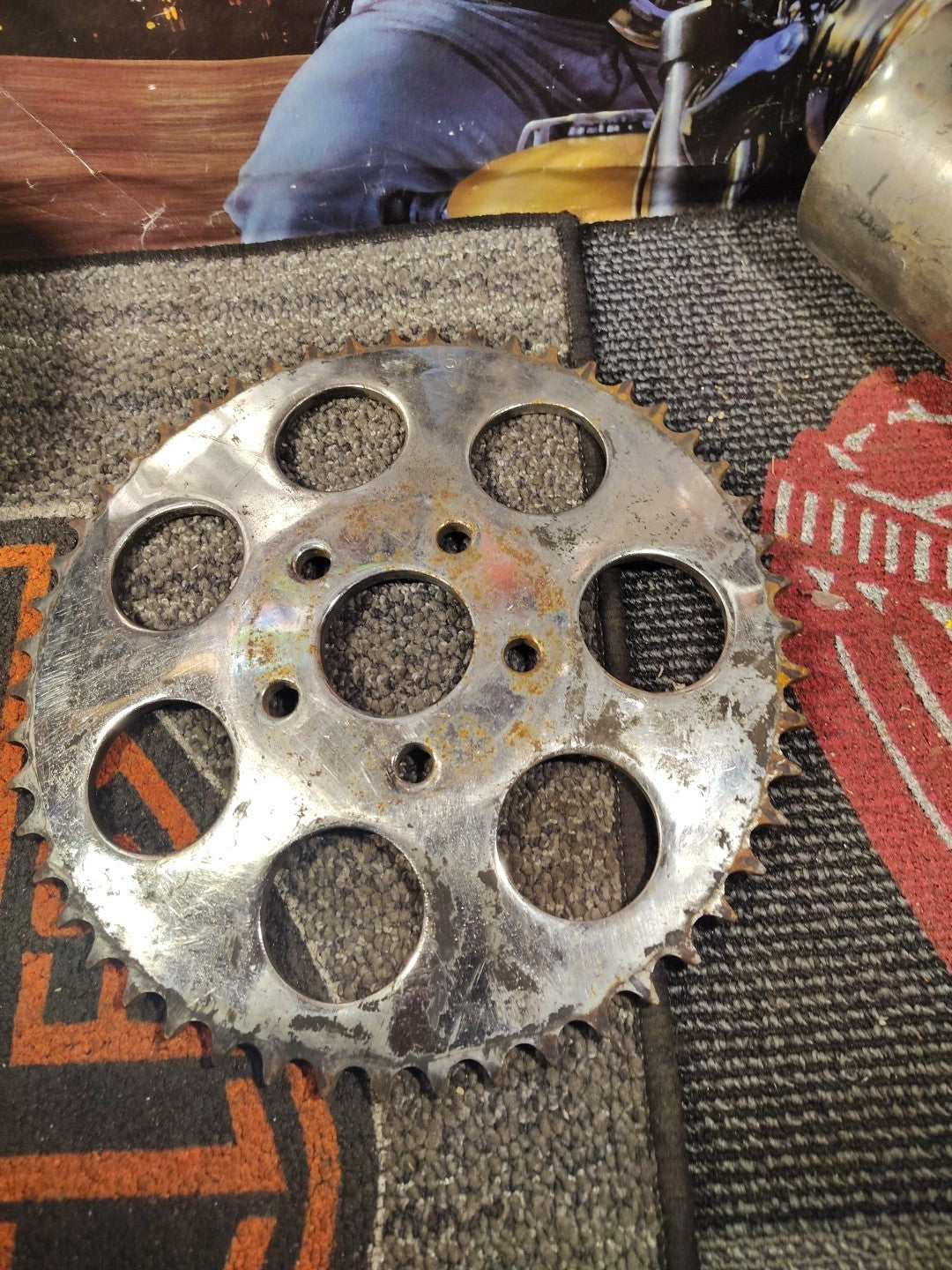 Harley-Davidson 51 Tooth Chrome Final Drive Sprocket New 40954-83