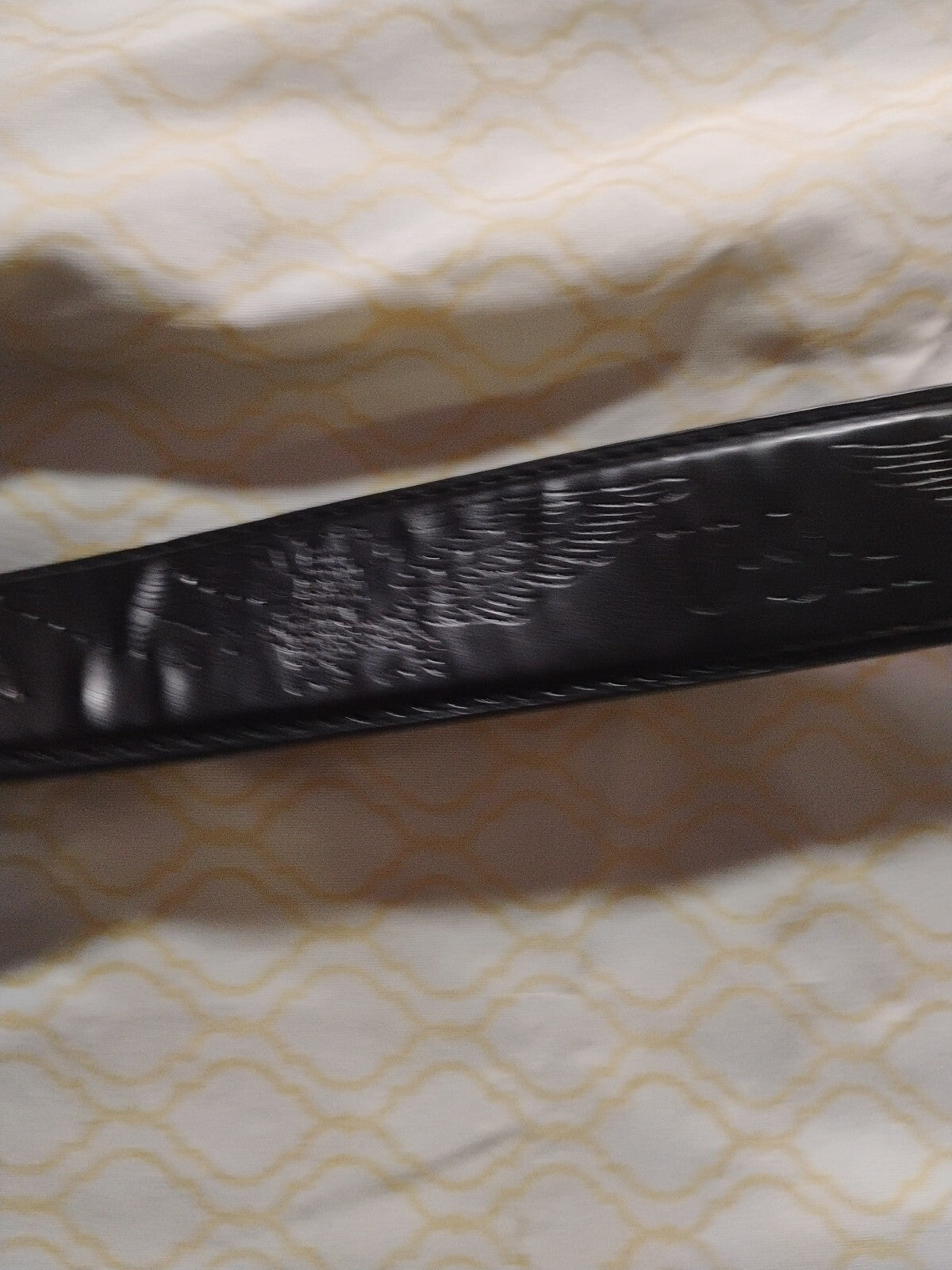 USA Eagle Genuine Leather Belt Size 34-36 Black Vintage USA American Bald Eagle