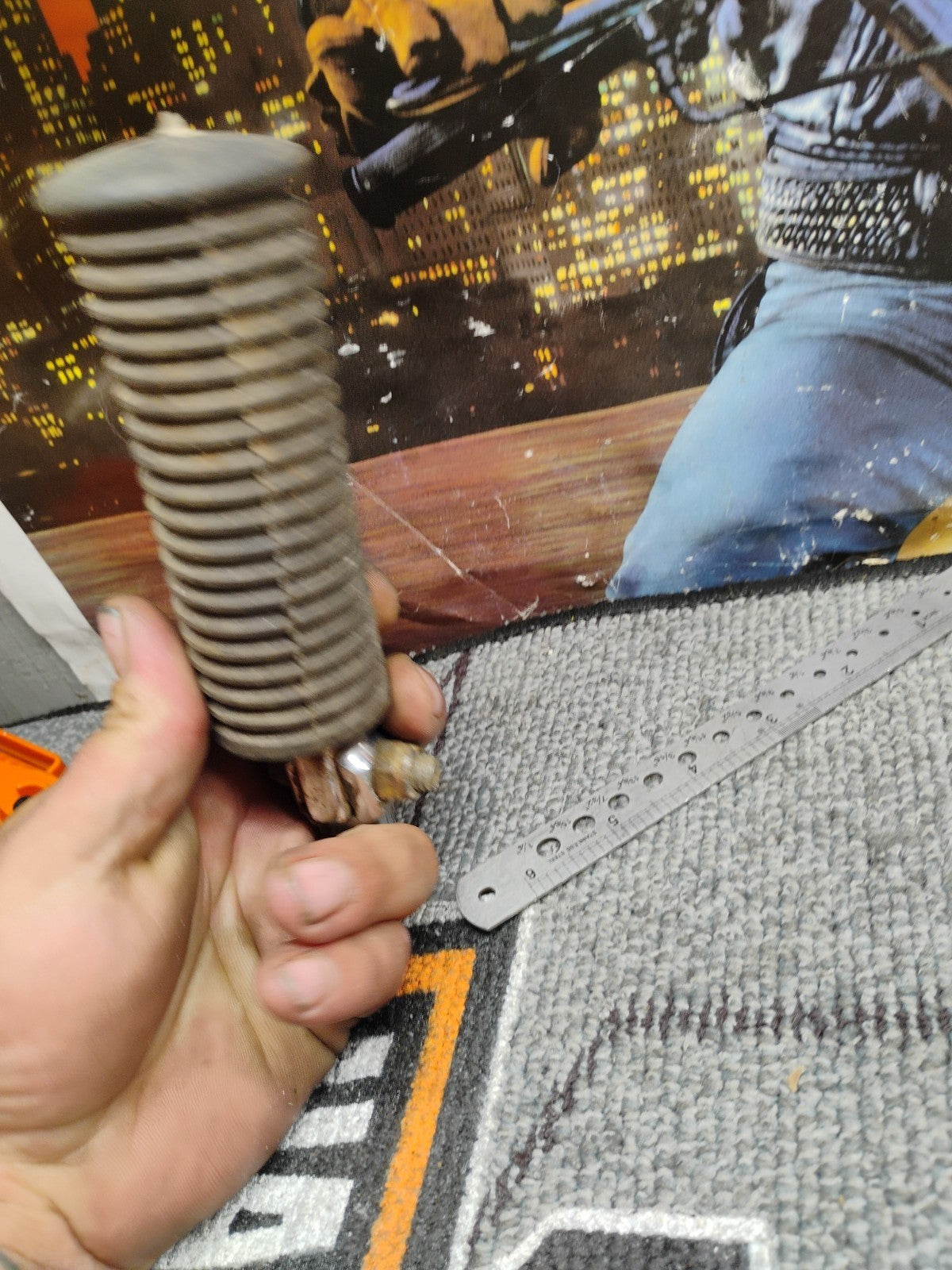 Long Harley Davidson OEM Rider or Passenger Footpeg, vintage, 6 In