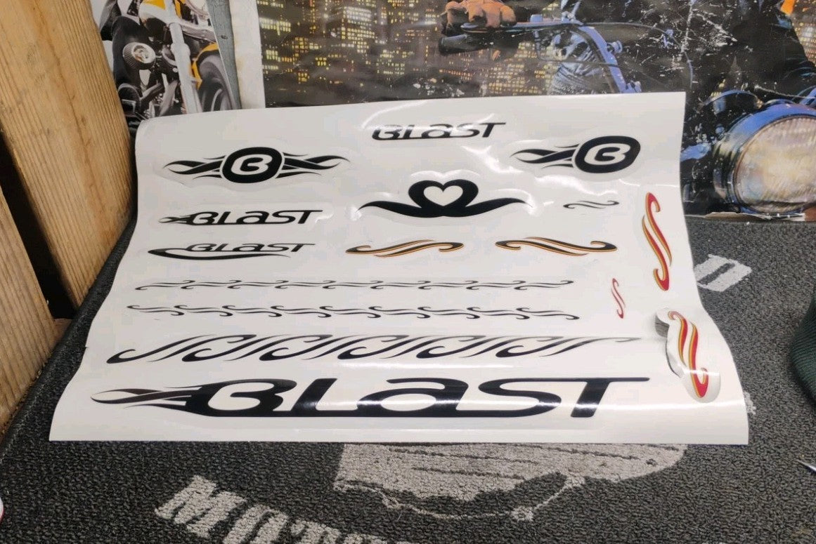 NOS Buell Blast Mesa Personal FX Art Decal Set 1 H-D 13622-00Y