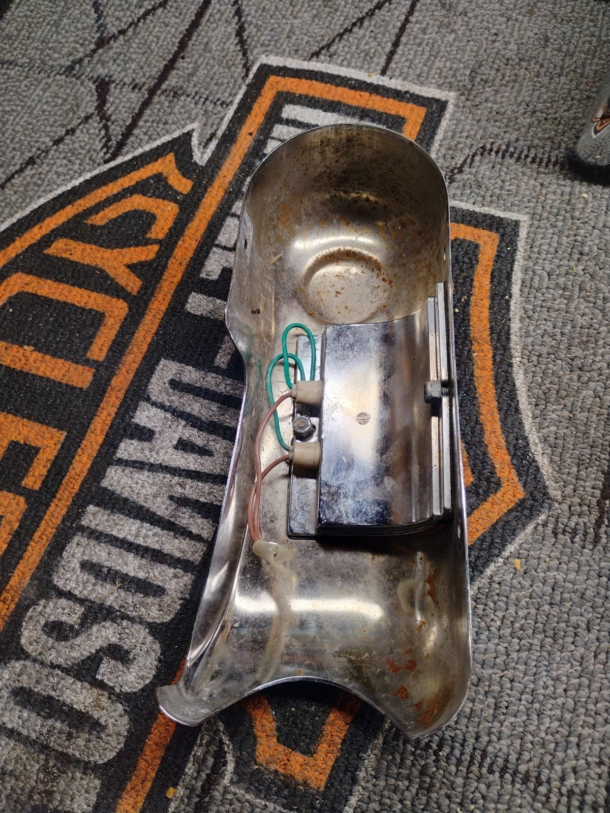 HARLEY DAVIDSON TOURING FLH LOWER FORK COVER SLIDER W/ RUNNING LIGHTS