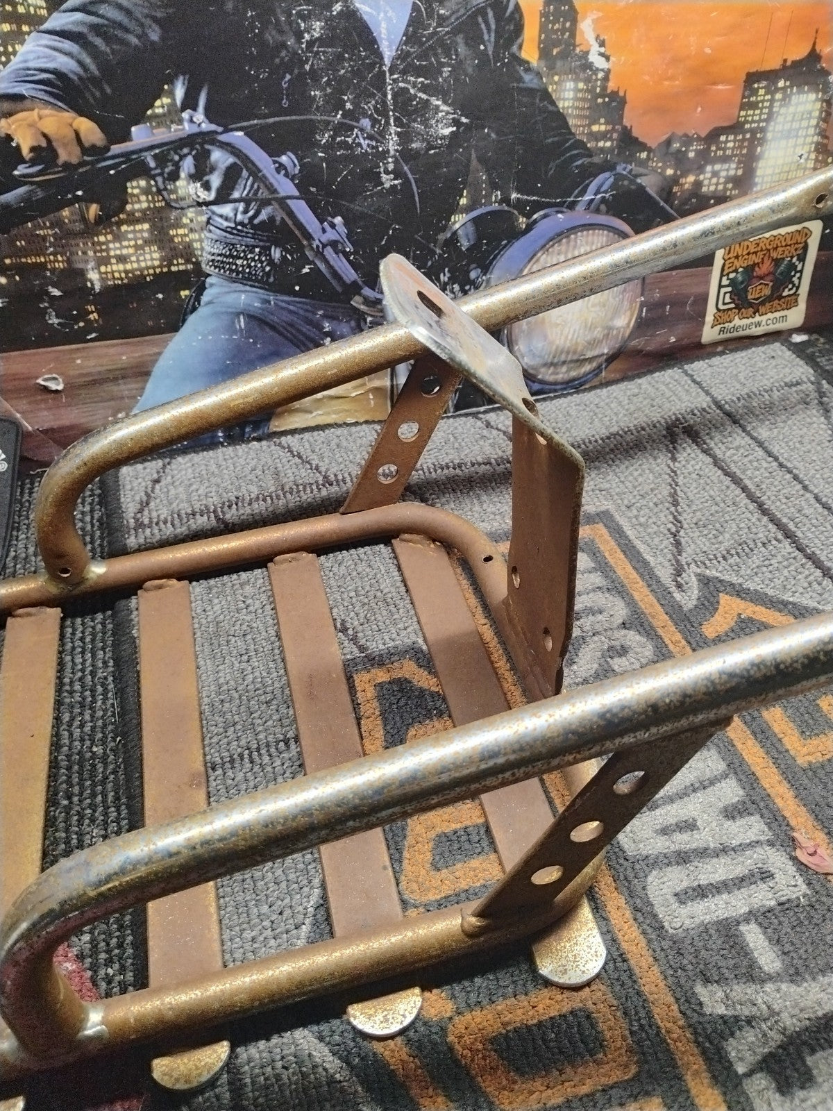 Vintage 1960's Honda Motorcycle CA CL CB Chrome Luggage Rack