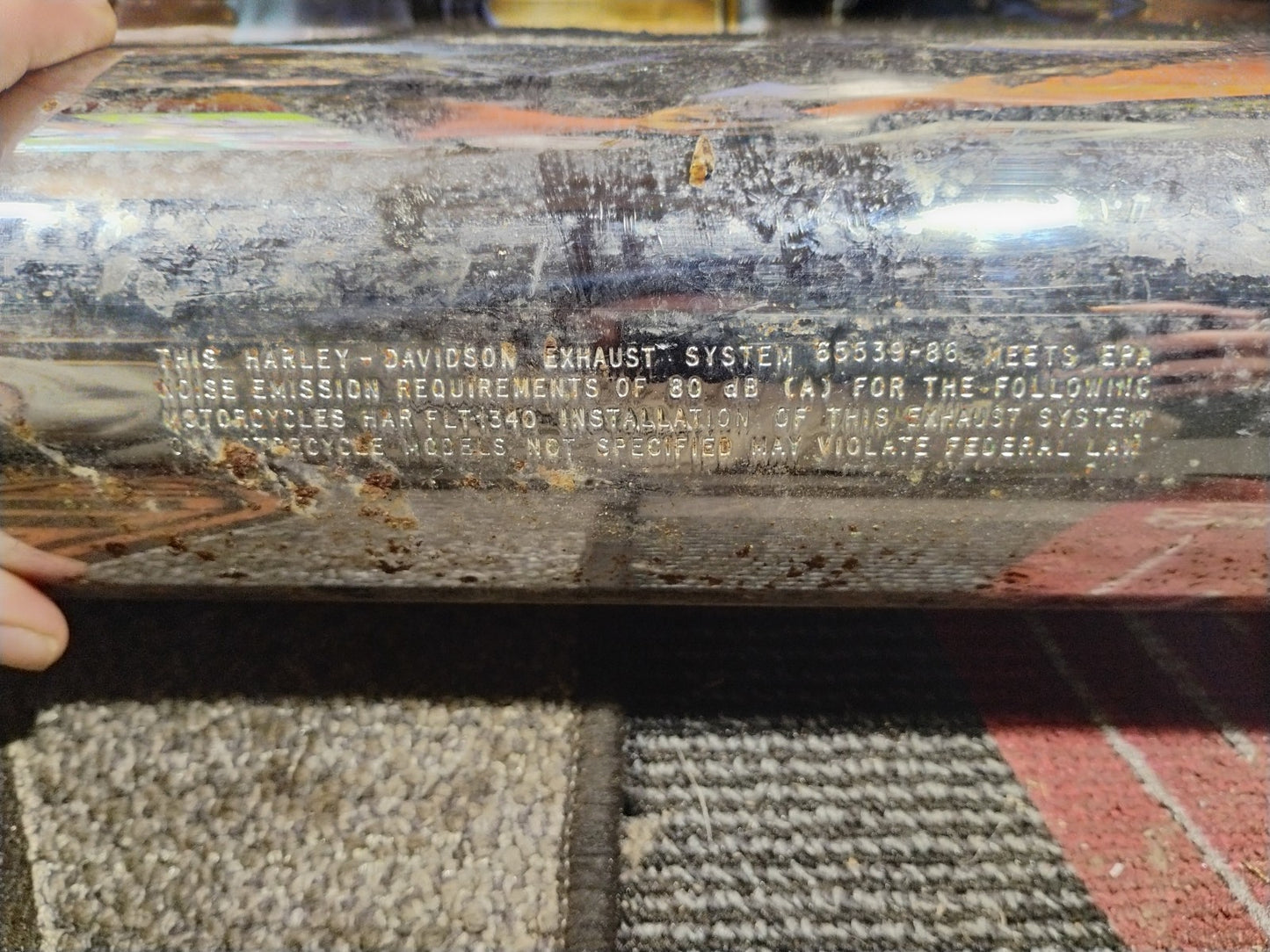 HARLEY DAVIDSON Touring Exhaust Muffler #65539-95A used