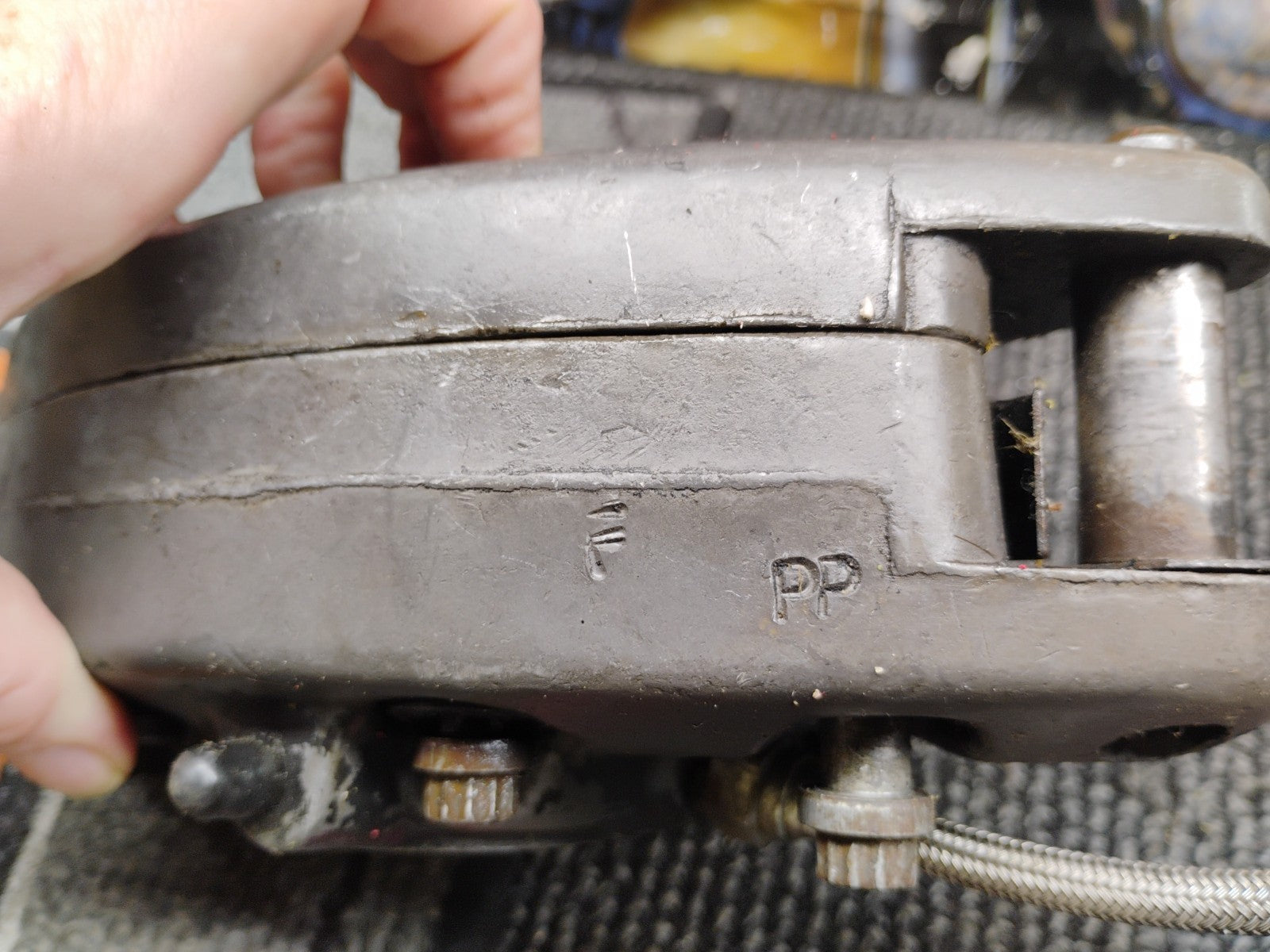 Harley Shovelhead FX FLH Banana Brake Caliper With Brake Line 