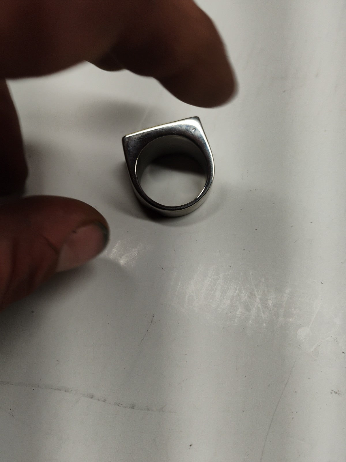 Men's Stainless Steel MC Motorcycle Biker Ring Size 9