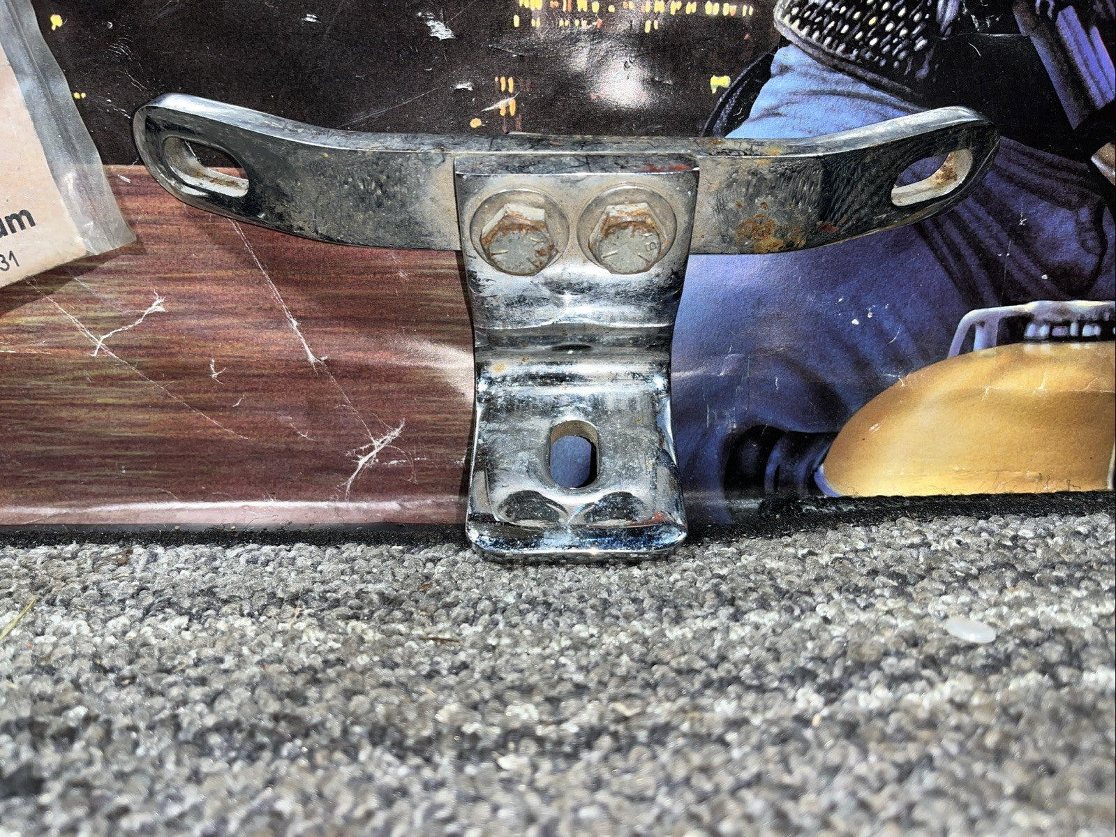 Chrome Harley Davidson Engine Mount  Bracket