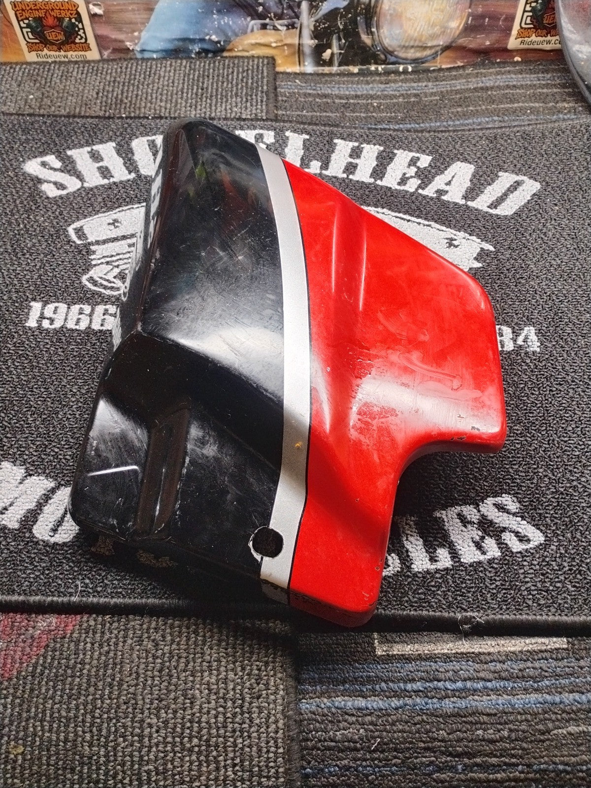 Harley Davidson FLHTC Touring 09-up RH Side Cover OEM Ember Red/Merlot  66048-09