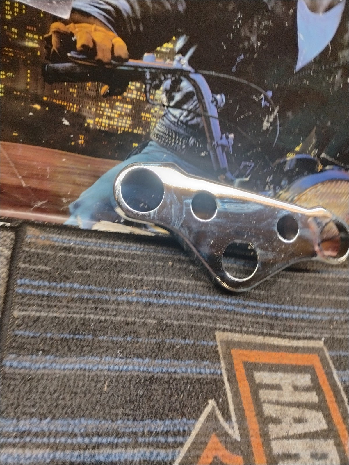 Harley Davidson Dyna Chrome Top Triple Tree Cover  fits Harley Davidson Dyna