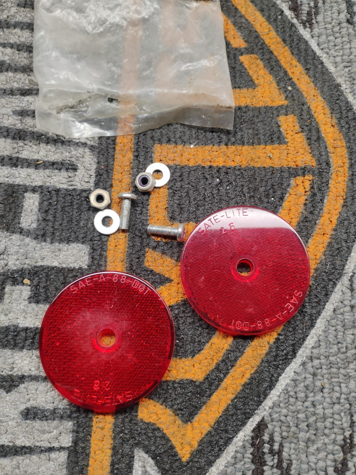 Harley Davidson Pair of Light Reflectors SAE-A-88-DOT