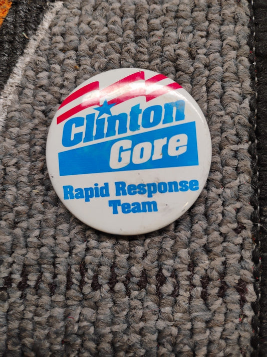 Vintage Election Pin Clinton & Gore 1992