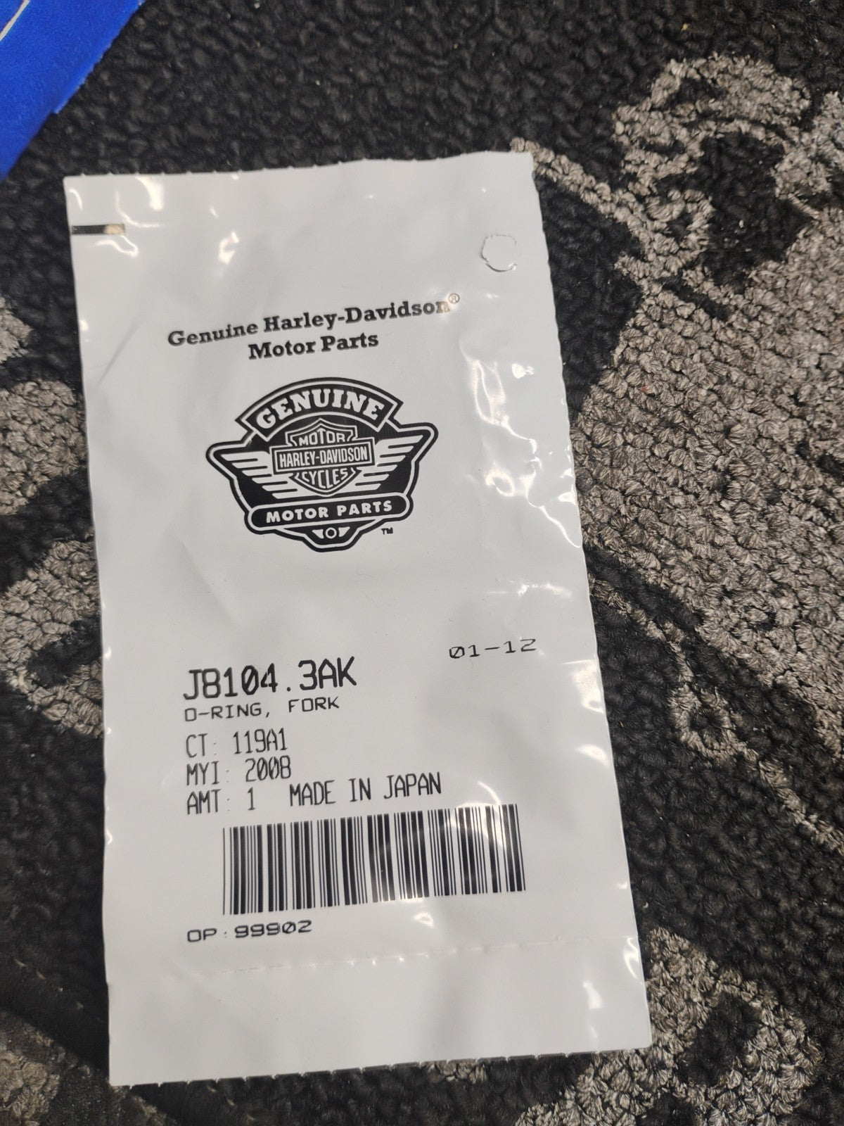 Harley-Davidson OEM J8104.3AK Fork O-Ring NO