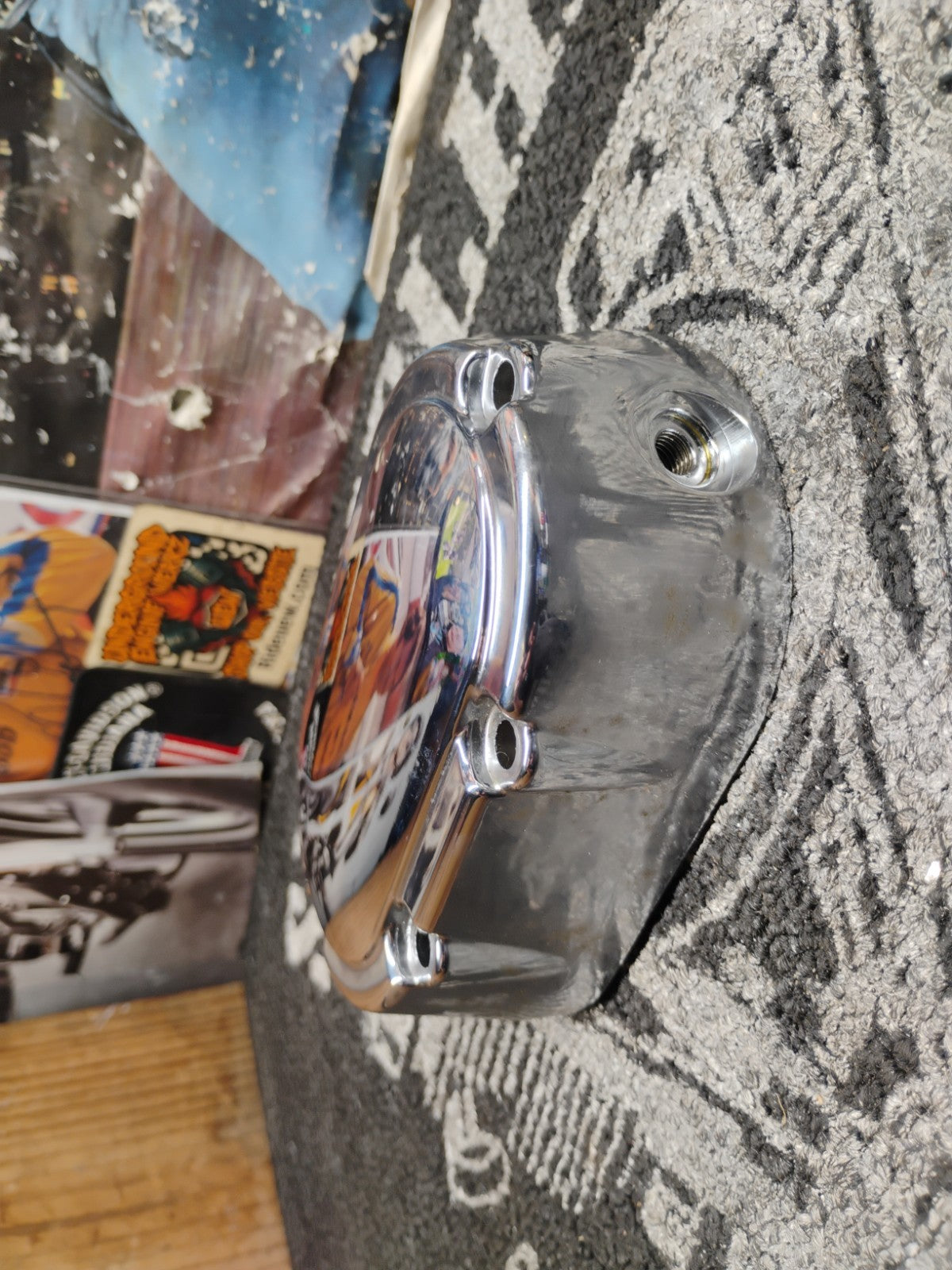 Harley-Davidson Chrome Transmission Side Cover Touring Dyna Softail