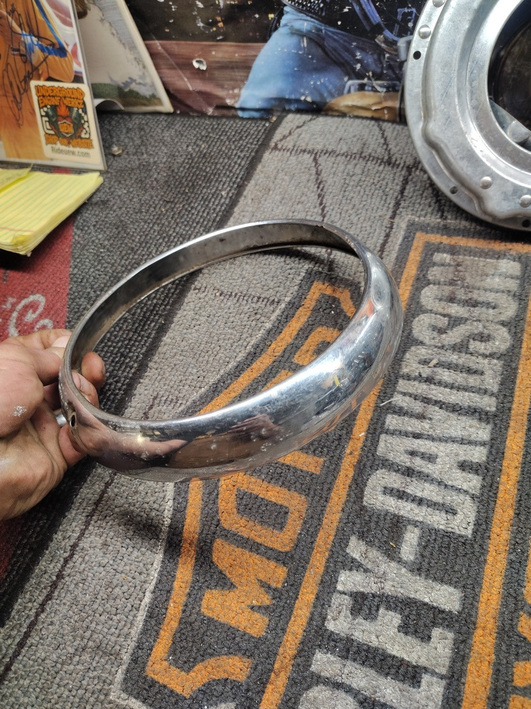 Harley Davidson 02-Later Touring OEM 7” Headlight Mounting Bucket Assembly