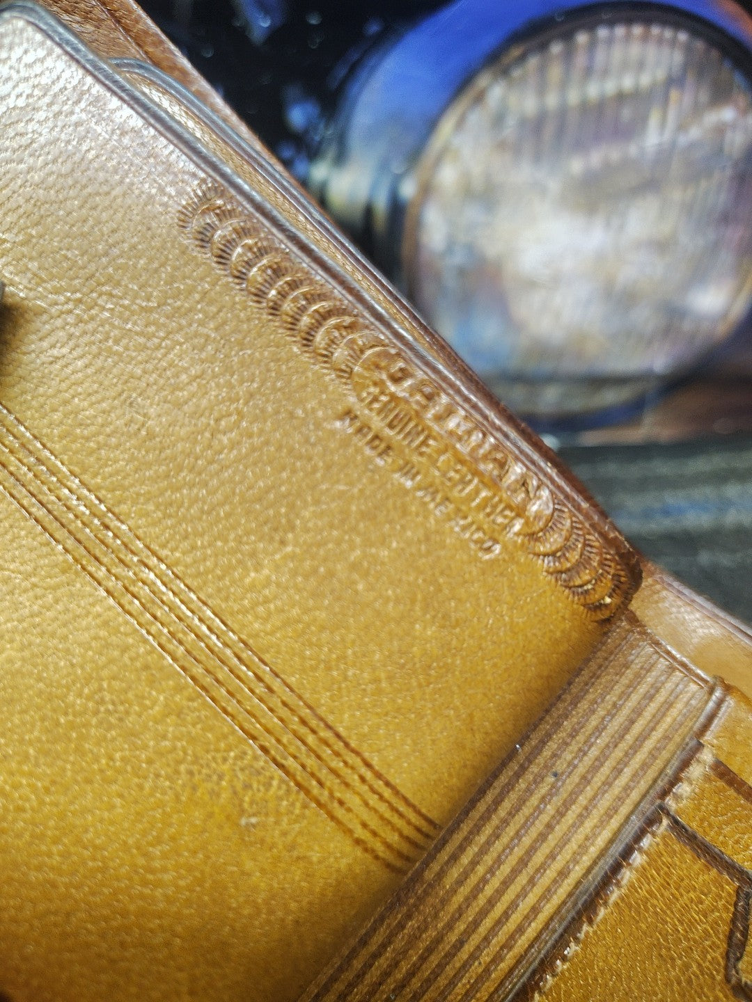 Handcrafted Maya Style leather Wallet