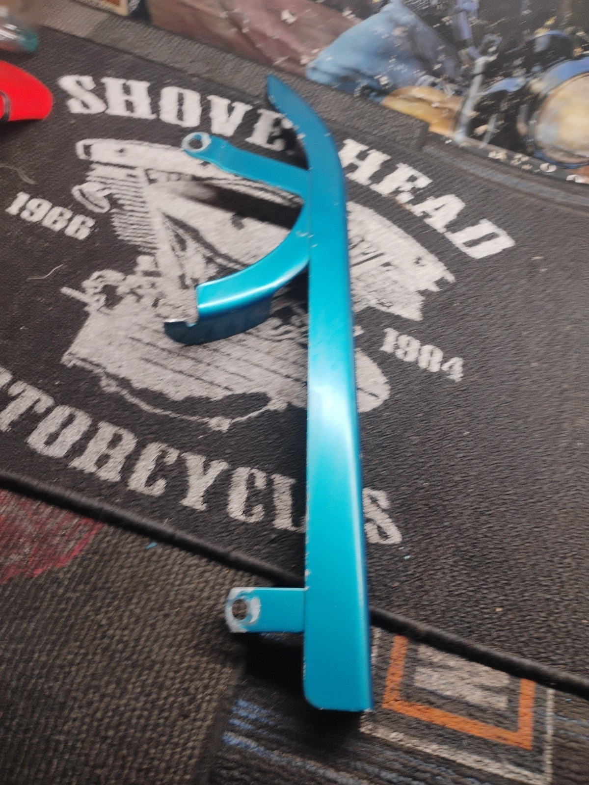 Harley Sportster Belt Guard 1991-1999 Upper Rear V-Twin 27-1667 Blue Custom