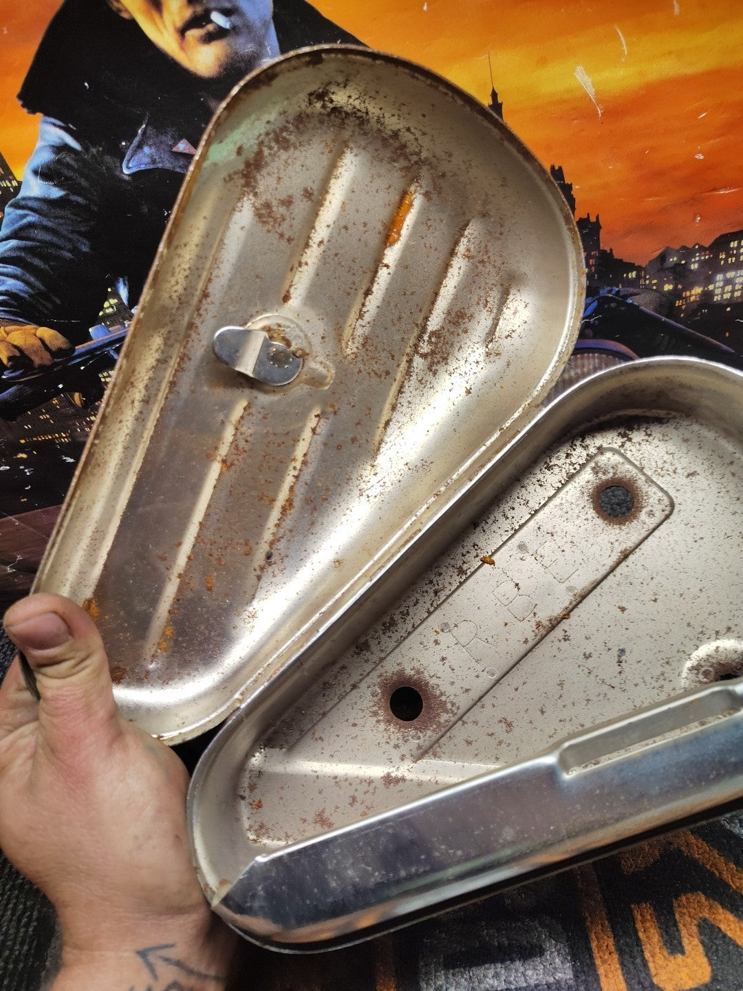  Crusty 1955 Harley Panhead Flathead Knucklehead EL FL UL OEM *2252A Tool Box 