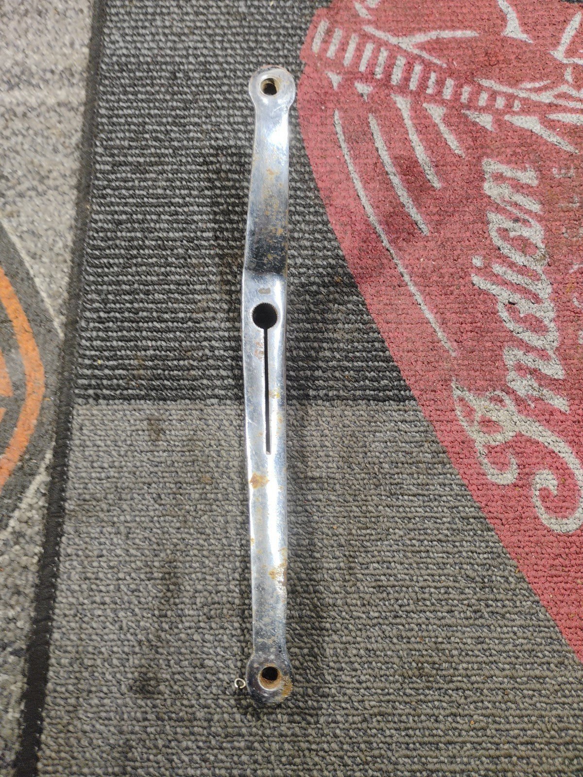 Chrome Heel Toe Shift Lever w Smooth Center Hole for Harley FL Models 1965-1984