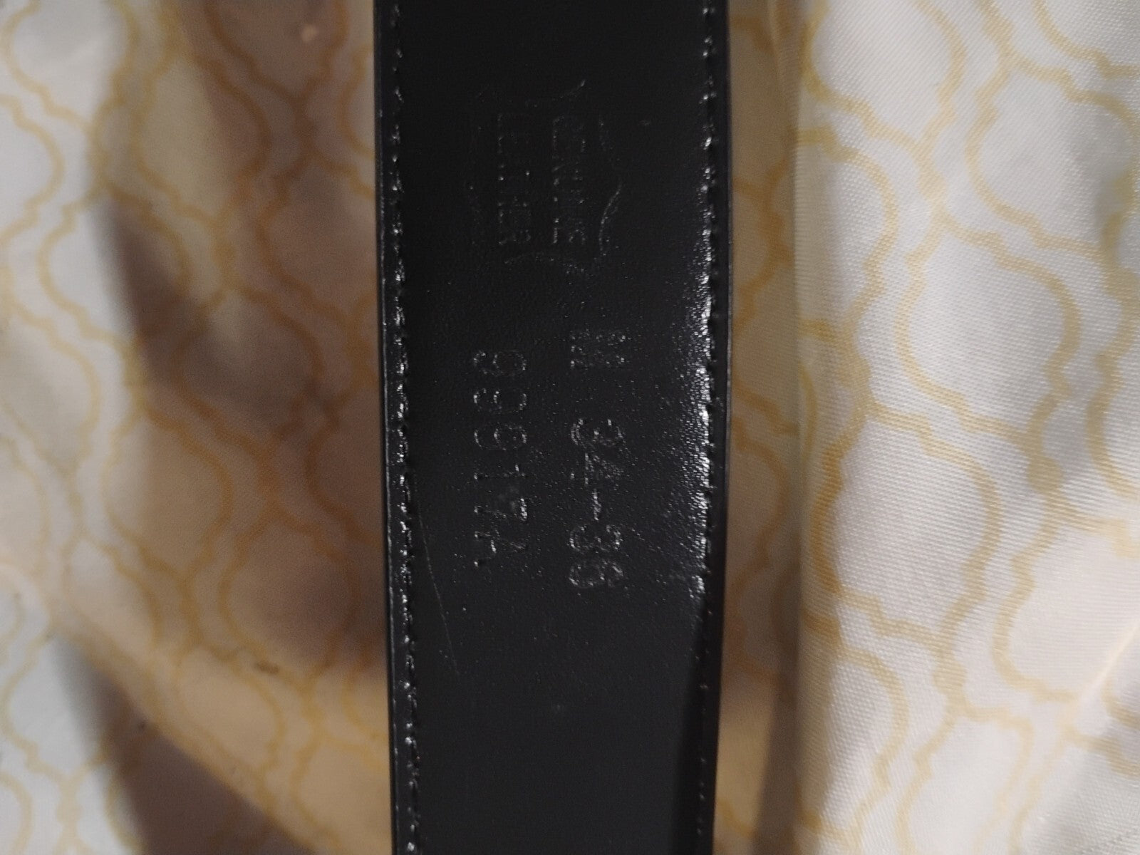 USA Eagle Genuine Leather Belt Size 34-36 Black Vintage USA American Bald Eagle