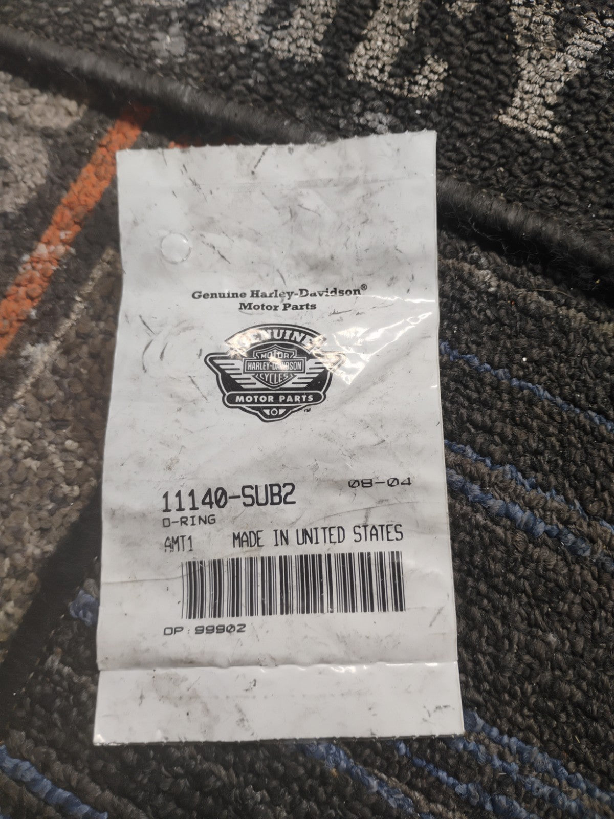 NOS Genuine Harley-Davidson O-Ring Set of 2 11140-SUB2 OEM Factory Seals