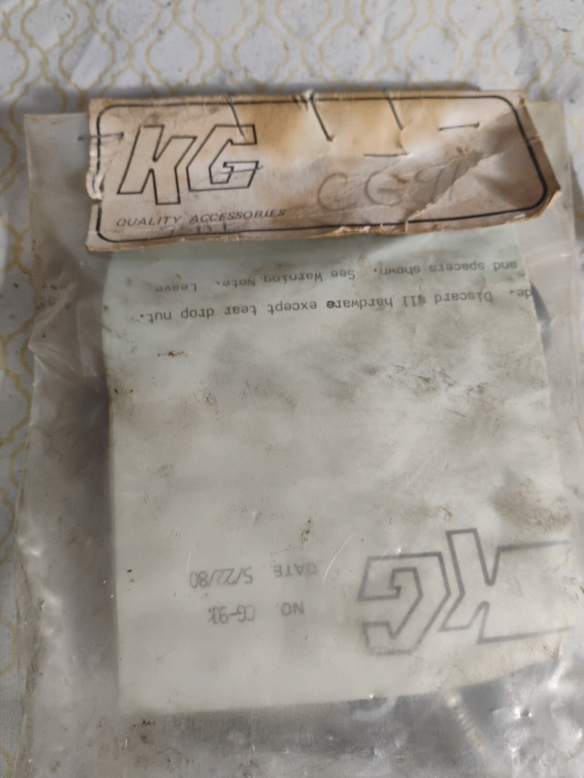 Vintage NOS KG Case Guard Crash Bar Hardware Fits: Suzuki GS-750 Lt(80)