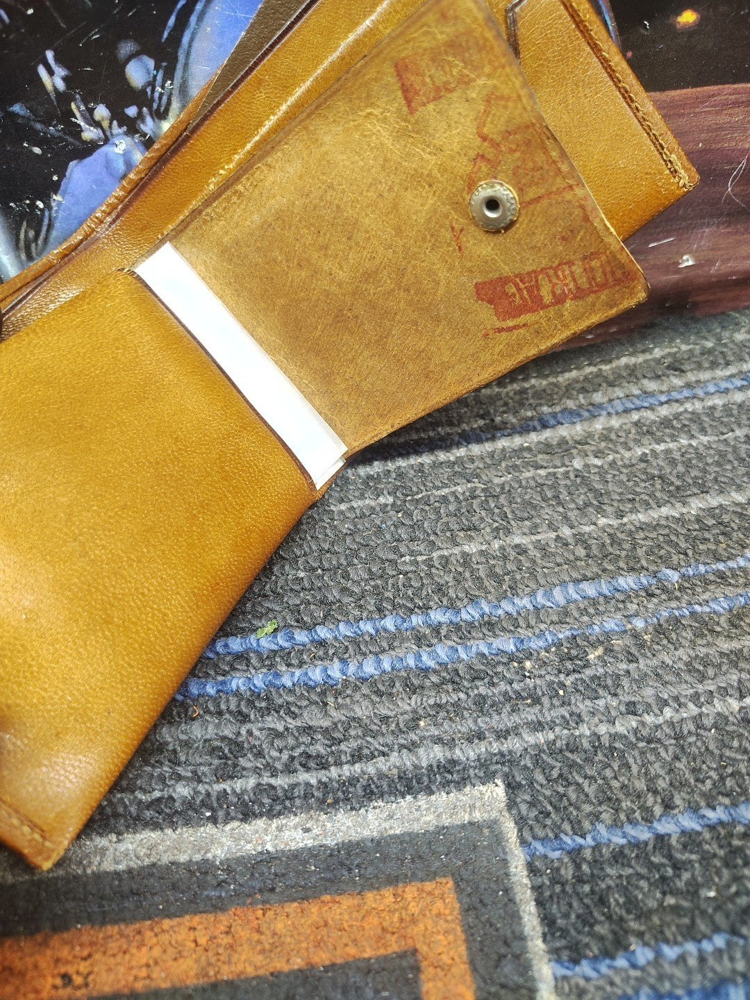 Handcrafted Maya Style leather Wallet